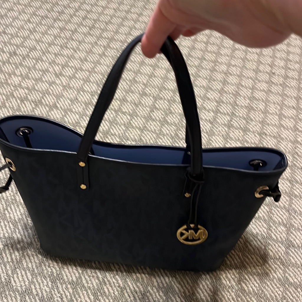 Authentic Michael Kors Navy Blue Tote